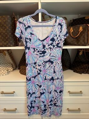 lilly pulitzer madsen midi dress Lilly Pulitzer Dresses | Lilly Pulitzer Madsen Midi Dress | Color: Blue/Pink | Size: L